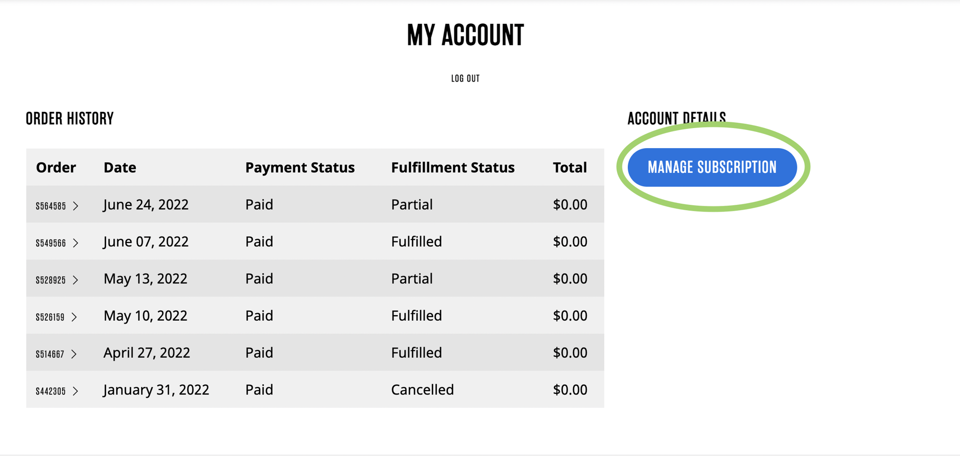 How do I change my addresses and payment method on my account?